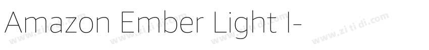 Amazon Ember Light I字体转换